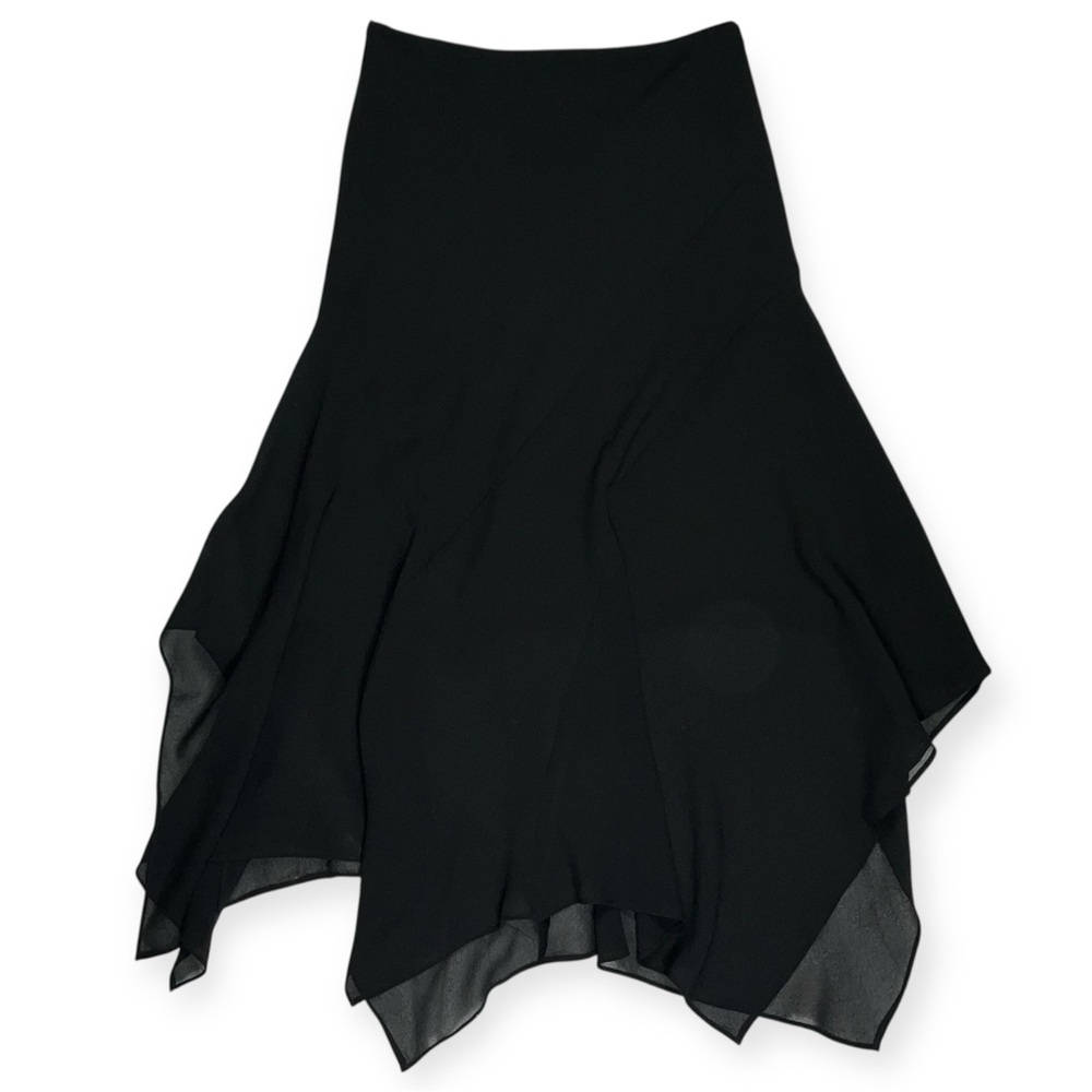 Scarlett Black Asymmetrical Midi Skirt Womens Size 6 - Picture 1 of 9